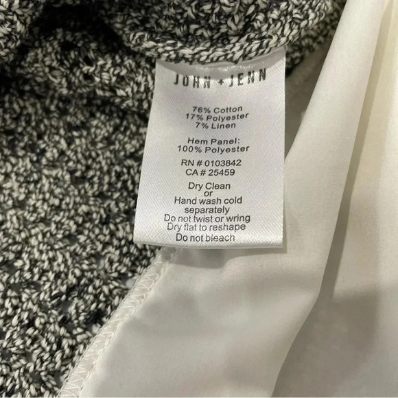 John + Jenn Layerd Knit Sweater Vest Womens Size Medium Black/grey Knit - Picture 6 of 10
